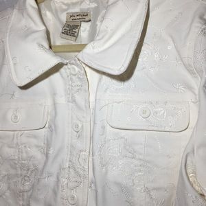 Julie Mitchell white sequin floral Sz 12